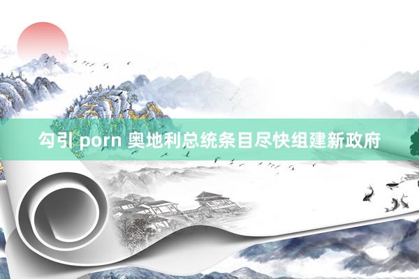 勾引 porn 奥地利总统条目尽快组建新政府