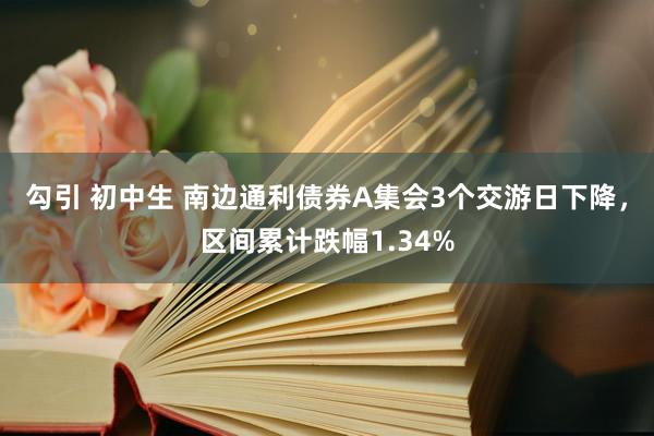 勾引 初中生 南边通利债券A集会3个交游日下降，区间累计跌幅1.34%