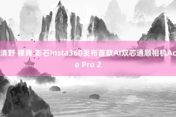 清野 裸舞 影石Insta360发布首款AI双芯通顺相机Ace Pro 2