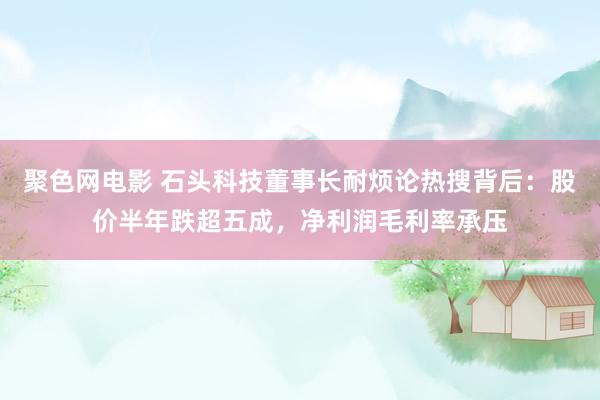 聚色网电影 石头科技董事长耐烦论热搜背后：股价半年跌超五成，净利润毛利率承压