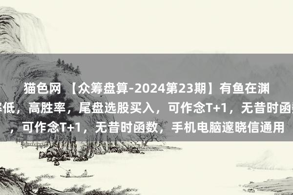 猫色网 【众筹盘算-2024第23期】有鱼在渊盘算，暗藏握龙，出股率低，高胜率，尾盘选股买入，可作念T+1，无昔时函数，手机电脑邃晓信通用