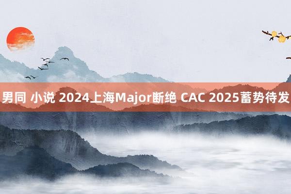 男同 小说 2024上海Major断绝 CAC 2025蓄势待发