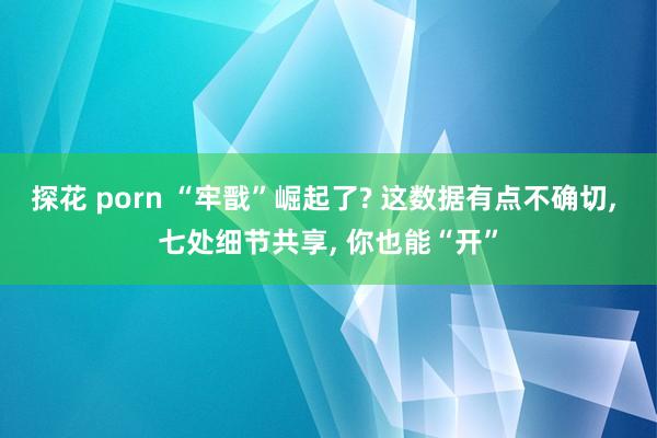 探花 porn “牢戬”崛起了? 这数据有点不确切, 七处细节共享, 你也能“开”