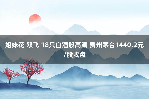 姐妹花 双飞 18只白酒股高潮 贵州茅台1440.2元/股收盘