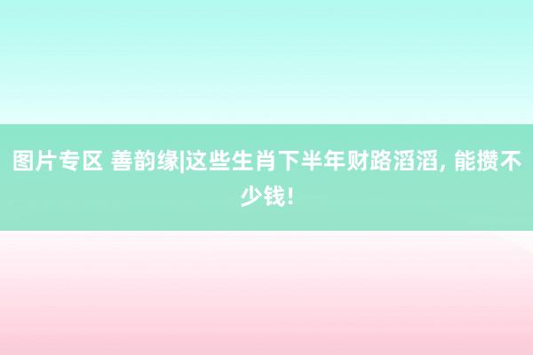 图片专区 善韵缘|这些生肖下半年财路滔滔, 能攒不少钱!